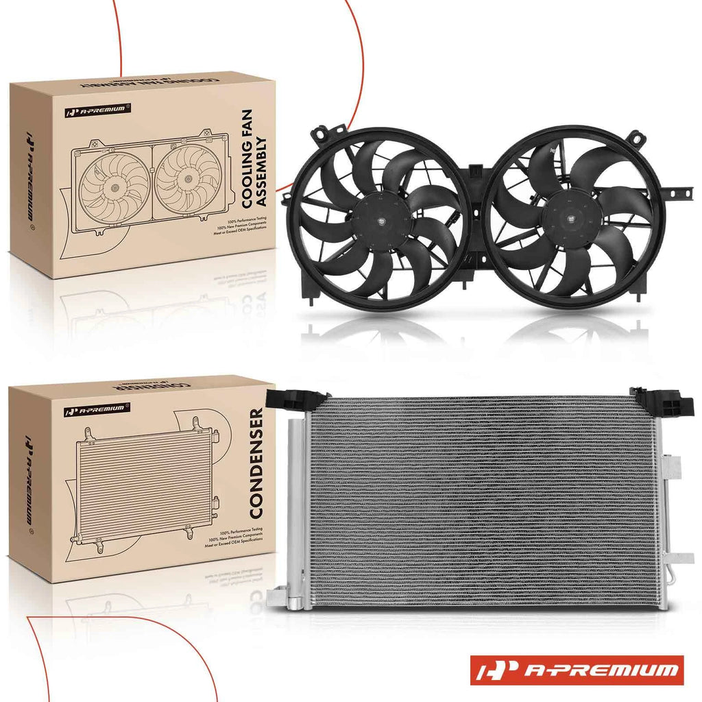 AC condenser and dual cooling fan kit for Nissan Altima (2019)
