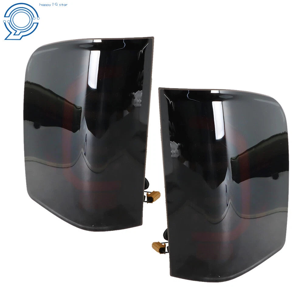 Set of Black LED Tail Lights for Chevy Silverado (2007–2013)