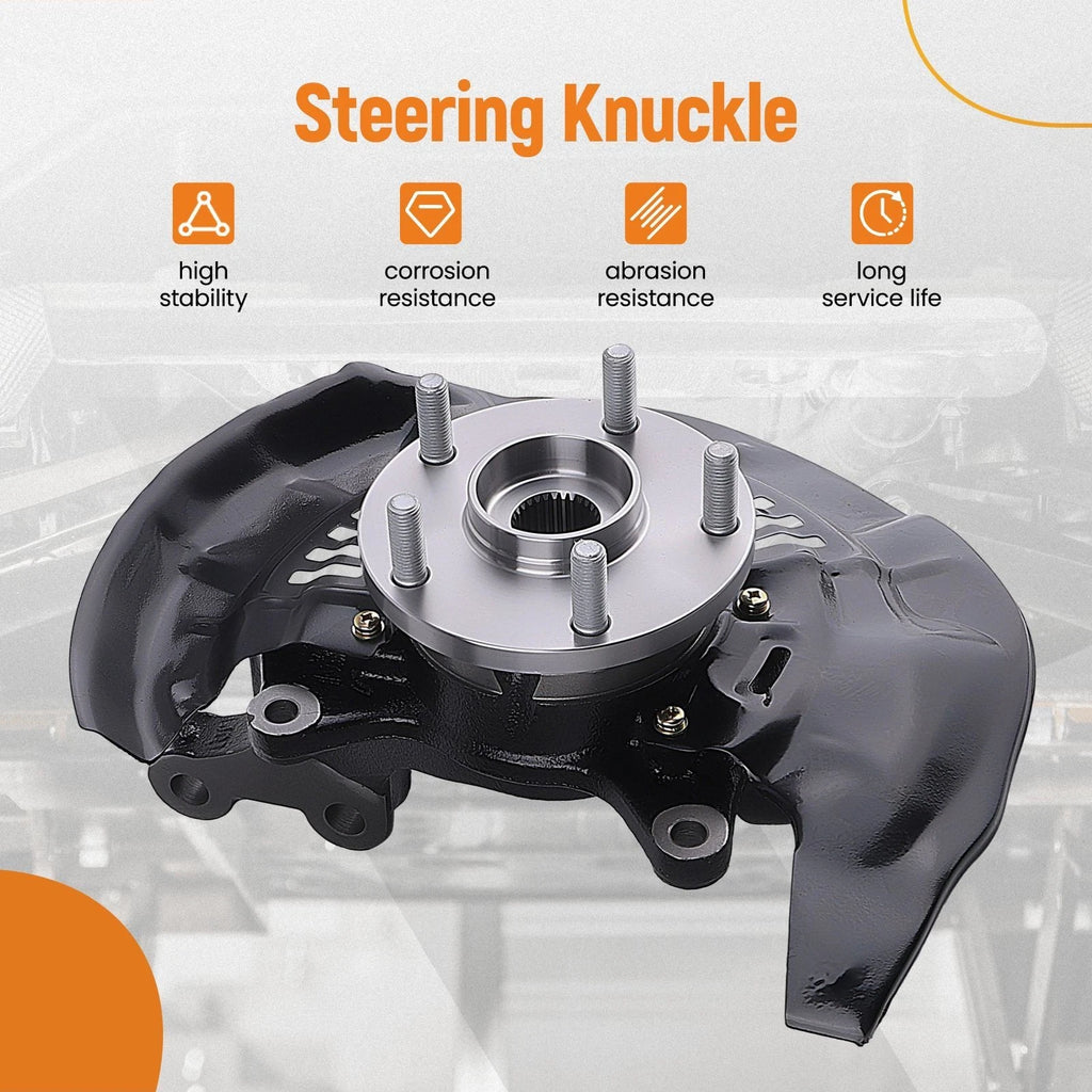 2X Steering Knuckle Wheel Hub Bearing for Lexus RX350 RX450H (2010–2015) 698-432