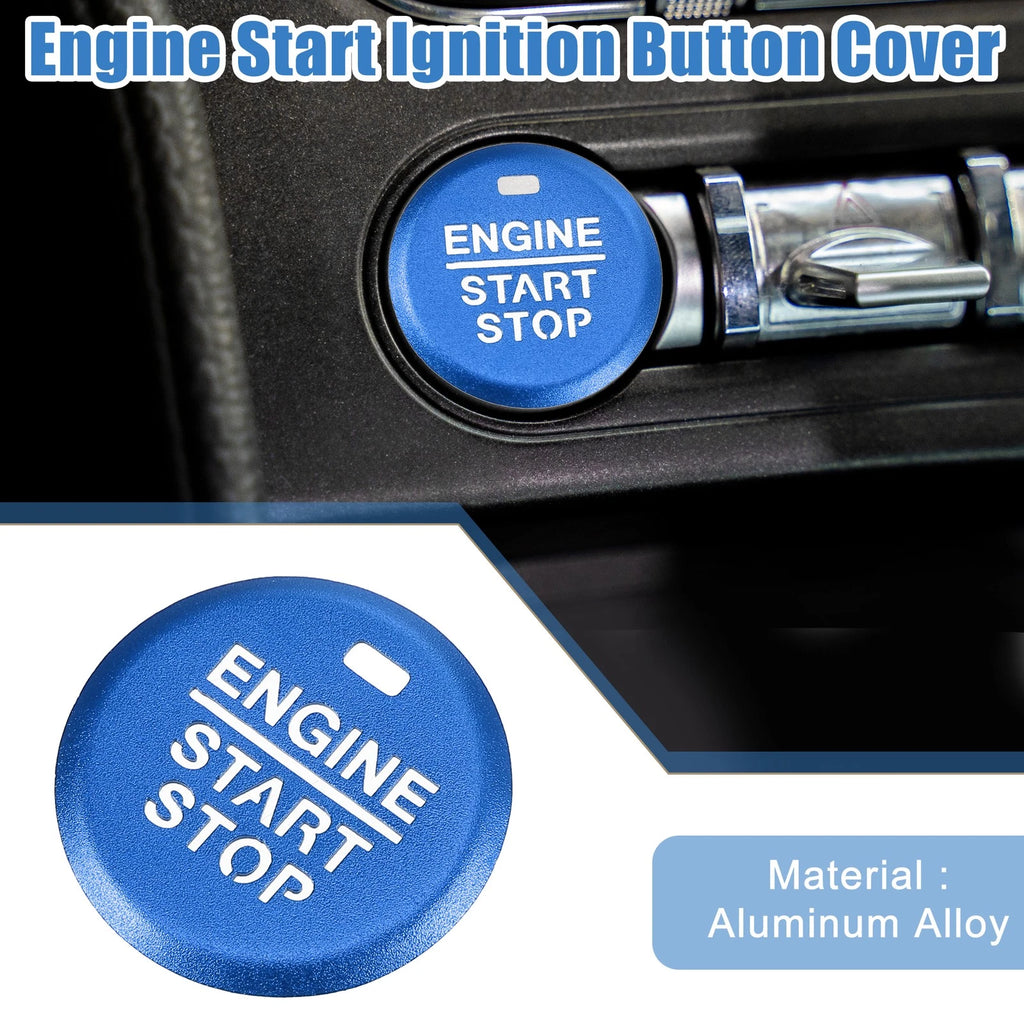 Ignition Button Cover Decal for Ford Mustang (2015–2021) Blue