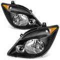 OE Style Black/Amber Headlights for Dodge/Mercedes/Freightliner Sprinter (2007–2013)