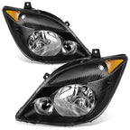 OE Style Black/Amber Headlights for Dodge/Mercedes/Freightliner Sprinter (2007–2013)