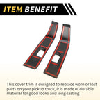 Set of 1 Carbon Fiber Rear Door Window Switch Panel for Toyota Tacoma (2016–2023)