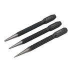 Center Punch Set of 3 Alloy Steel for Metal Wood Marking Tools