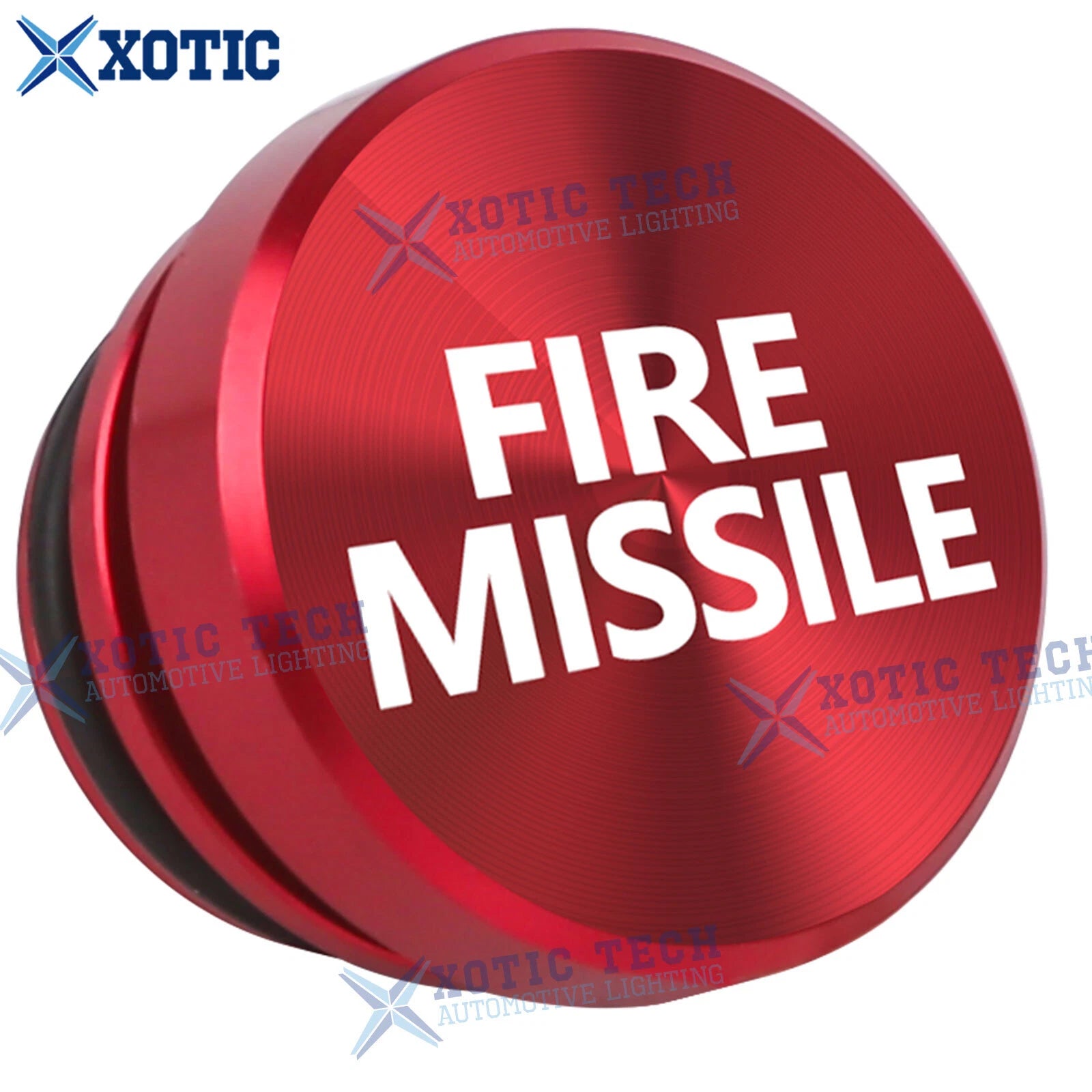 Aluminum Fire Missile Button Cigarette Lighter Cover for Car (-)
