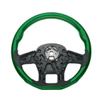 YourGrip Wood Steering Wheel Emerald Green for Peterbilt 579 (2012–2021)