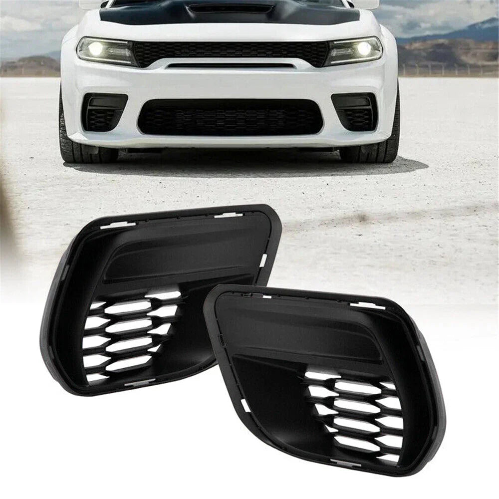 Fog Light Lamp Cover Bezel Trim  Left & Right for Dodge Charger (2015-2021)
