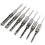 Mortise Bit Set for Woodworking (7 Pack)
