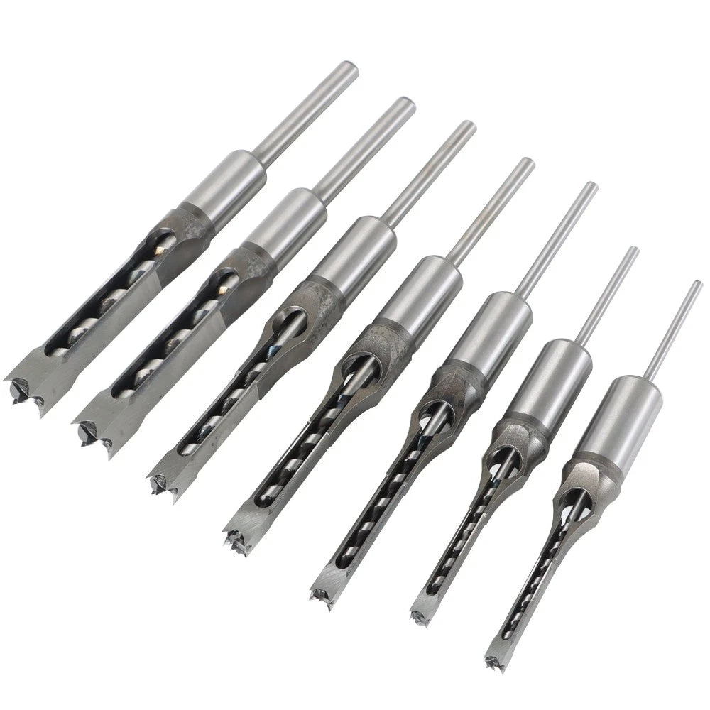 Mortise Bit Set for Woodworking (7 Pack)