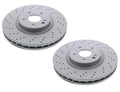 2X Front Drilled Brake Rotors for Mercedes W129 SL500 (1990–2002) Zimmermann