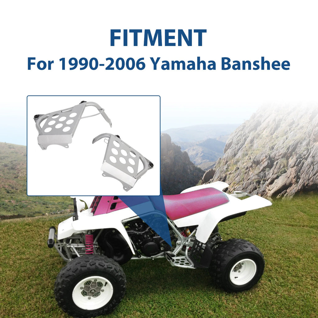 Nerf Bars Heel Guards Footrest for Yamaha Banshee 350 YFZ350 (1987–2006)