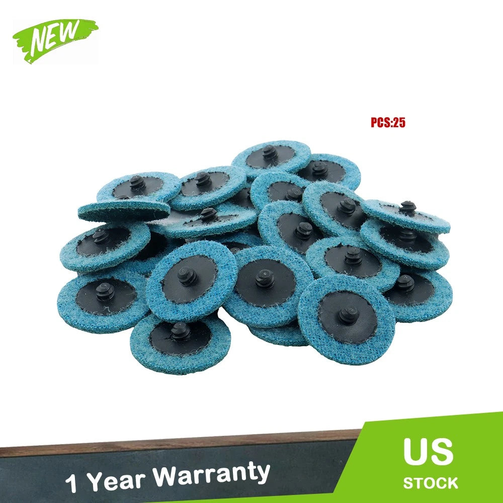 Set of 25 Surface Conditioning Quick Change Discs for Automotive Prep
