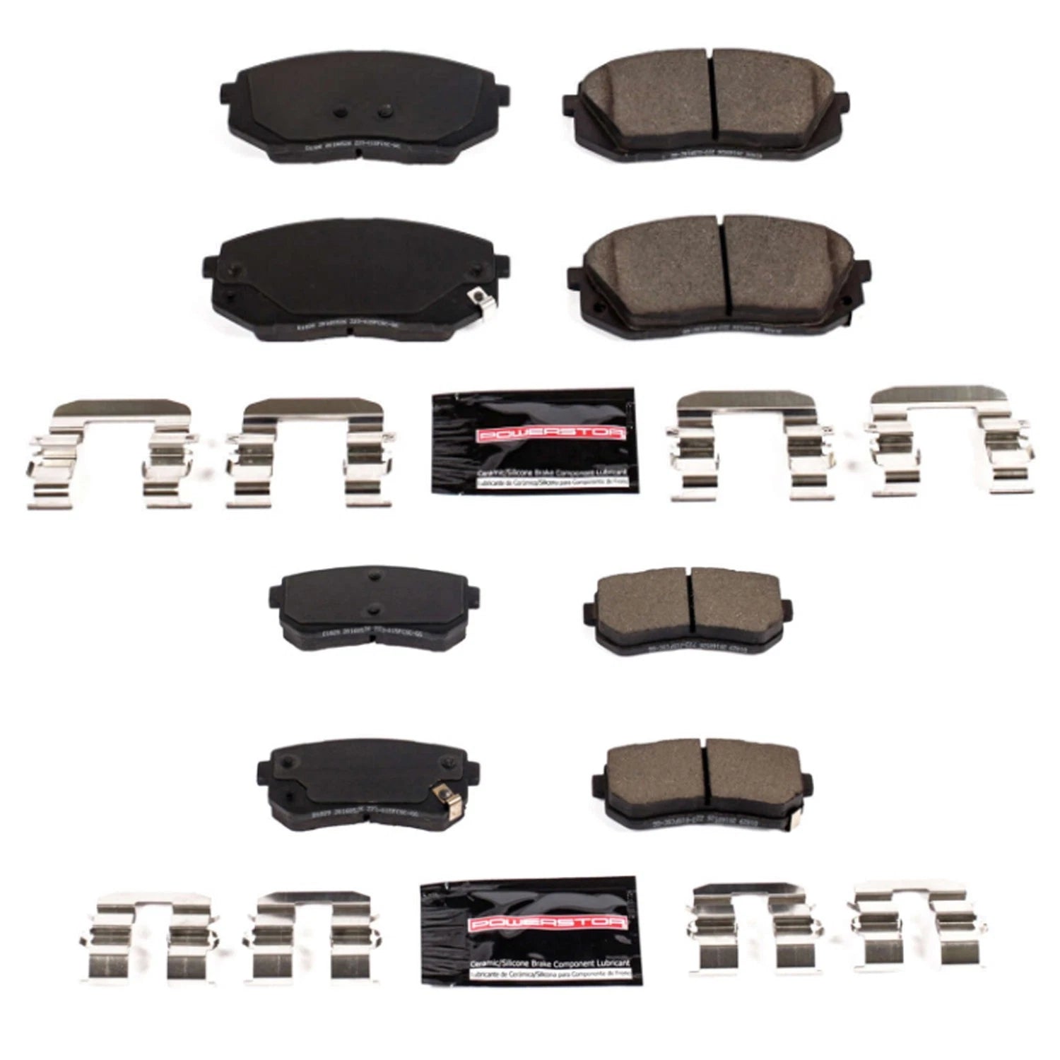 PowerStop Z23 Carbon-Fiber Ceramic Brake Pads Kit for Hyundai Sonata