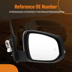 Power Side View Mirror Right for Toyota Tacoma (2016–2023) Heated