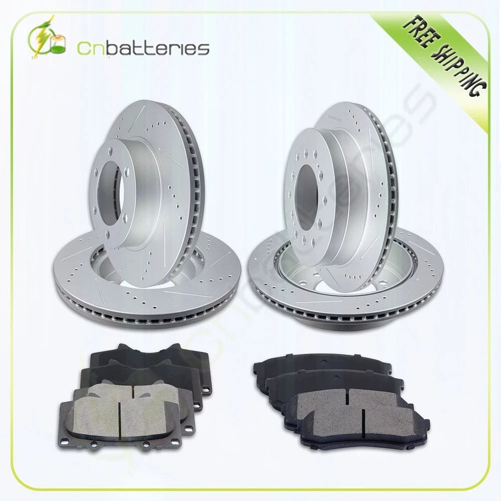 Brake Rotors and Pads Kit for Toyota Sequoia (2003–2007)