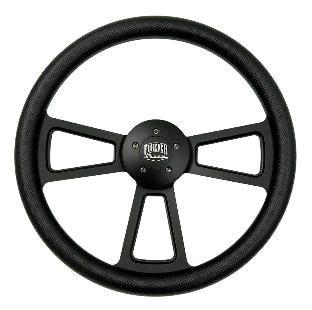Steering Wheel Vinyl Wrap Carbon Fiber 5 Hole for Peterbilt Kenworth (2010–2024)