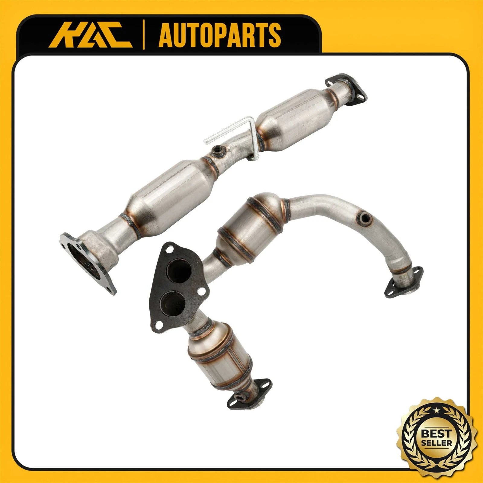 2x Catalytic Converter for 2002–2003 Ford Explorer Sport 4.0L (Front/Rear)