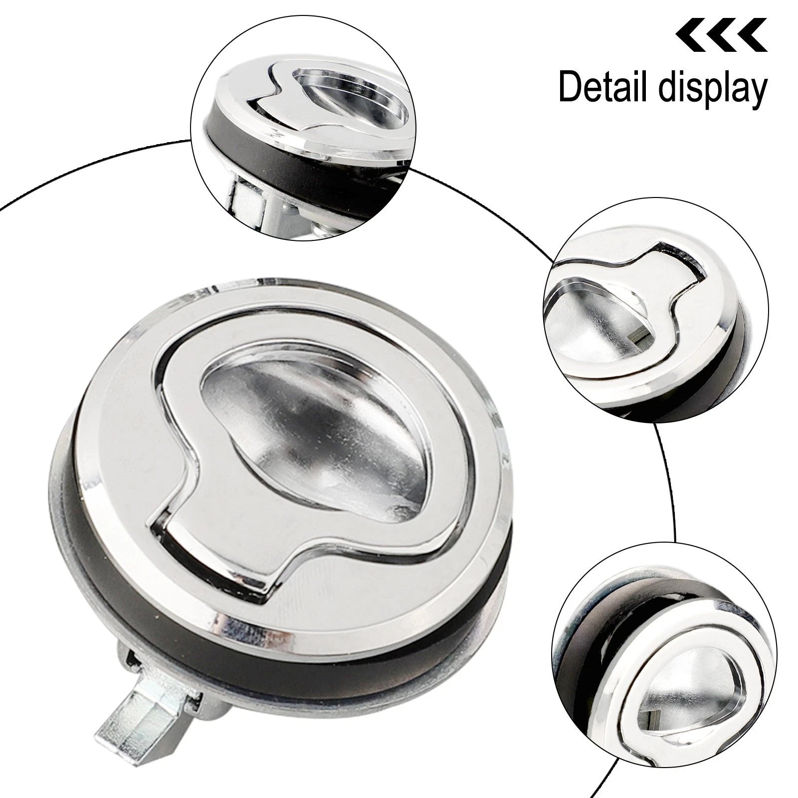 Marine Hatch Lock with Recessed Handle for Modern Boats