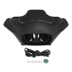 Black Inner Outer Fairings Windshield Trims for Harley Road Glide (1998–2013)