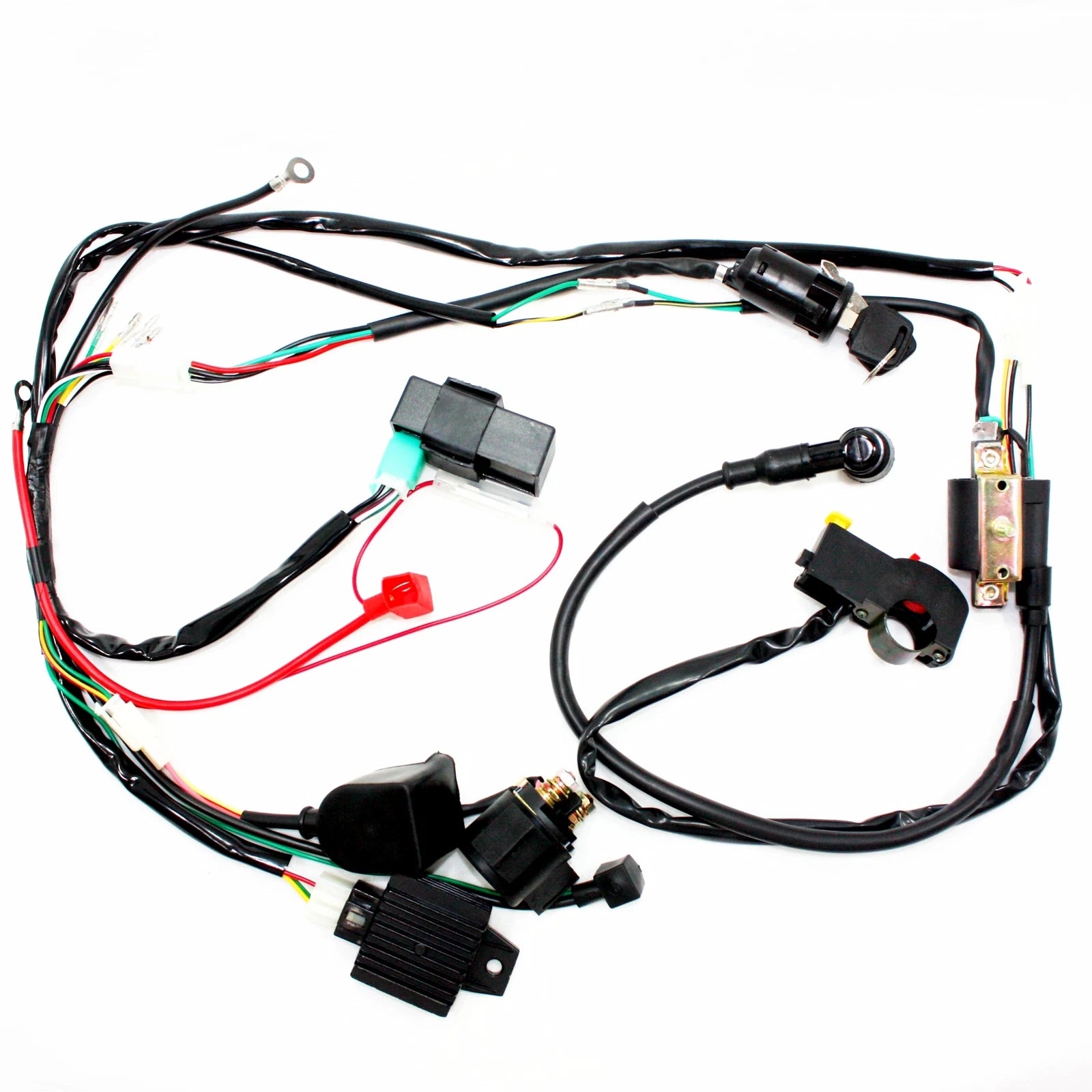 Electric Start Engine Wiring Harness Loom for Quad Bike ATV Buggy (110 125c)
