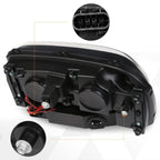 LED DRL Projector Headlight Pair for Chevy Trailblazer (2002–2009)