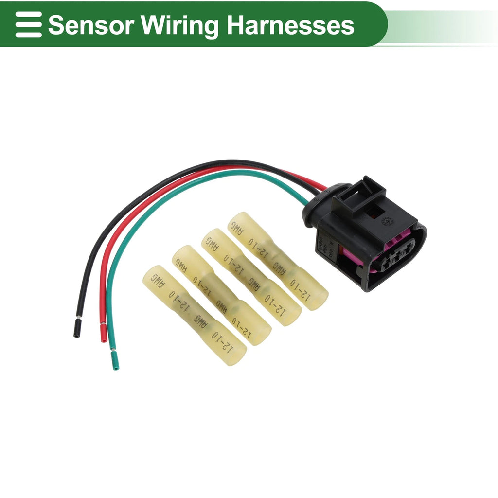 Set of 2 3 Pin Sensor Wiring Harnesses for Audi A3 (2005–2011) No. 4D0971993