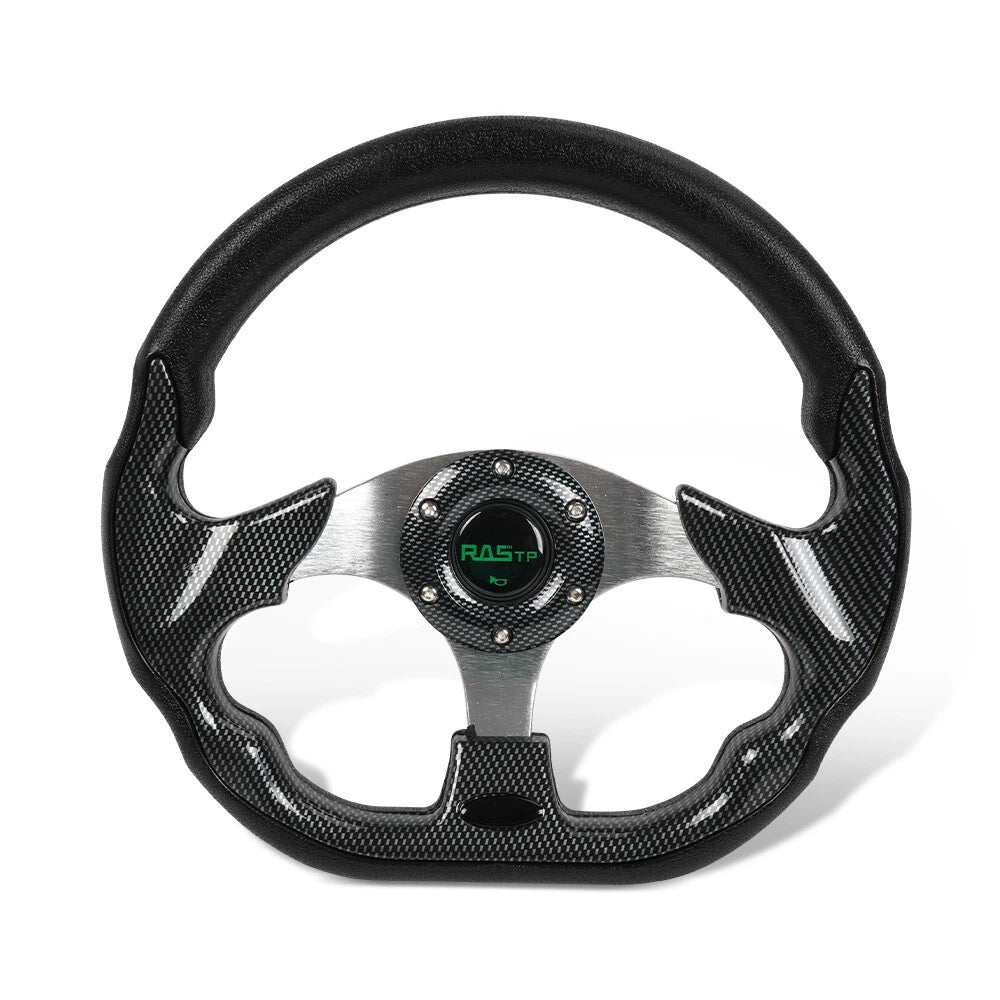 12.5" Marine Boat Steering Wheel with 3/4" Axle Hub Adapter