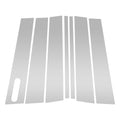 7 Pcs Door Pillar Window Trim for Ford Explorer (2002–2010) Silver Tone