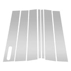 7 Pcs Door Pillar Window Trim for Ford Explorer (2002–2010) Silver Tone