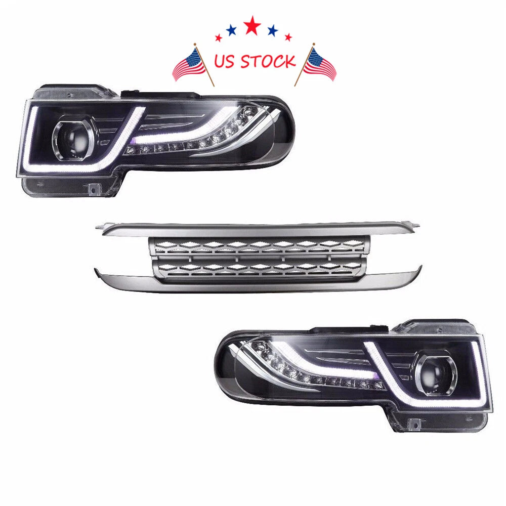 LED Halo Projector Headlights for Toyota FJ Cruiser (2007-2014)