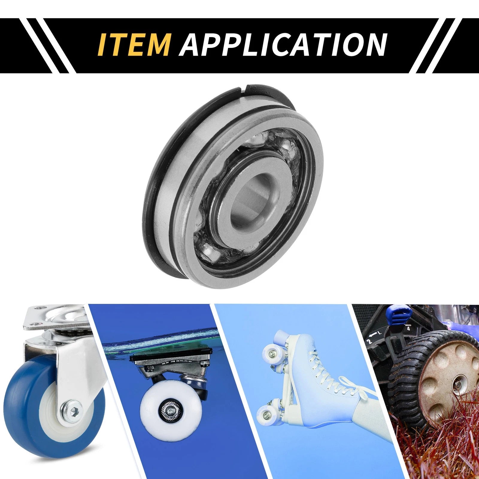 Deep Groove Ball Bearing P6 for Scooter Skateboard Wheel (10x35x11mm)