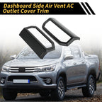 Set of 2 Carbon Fiber Dashboard Side Air Vent Trim for Toyota Tacoma (2024)