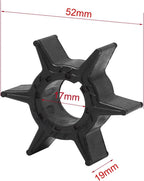 Water Pump Impeller with Key for Yamaha Outboard Motor (6H3-44352-00)