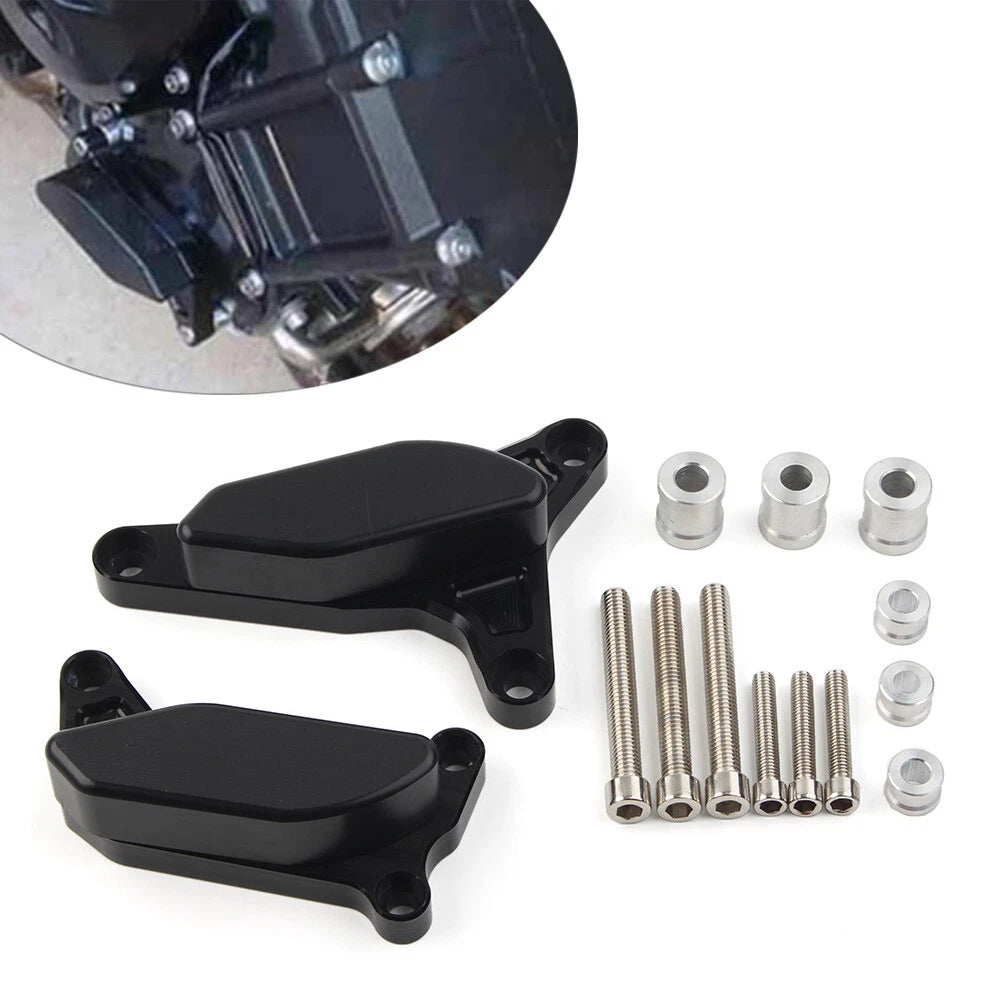 CNC Black Engine Case Slider Protector Cover for Yamaha FZ1 FZ8 (2006–2016)