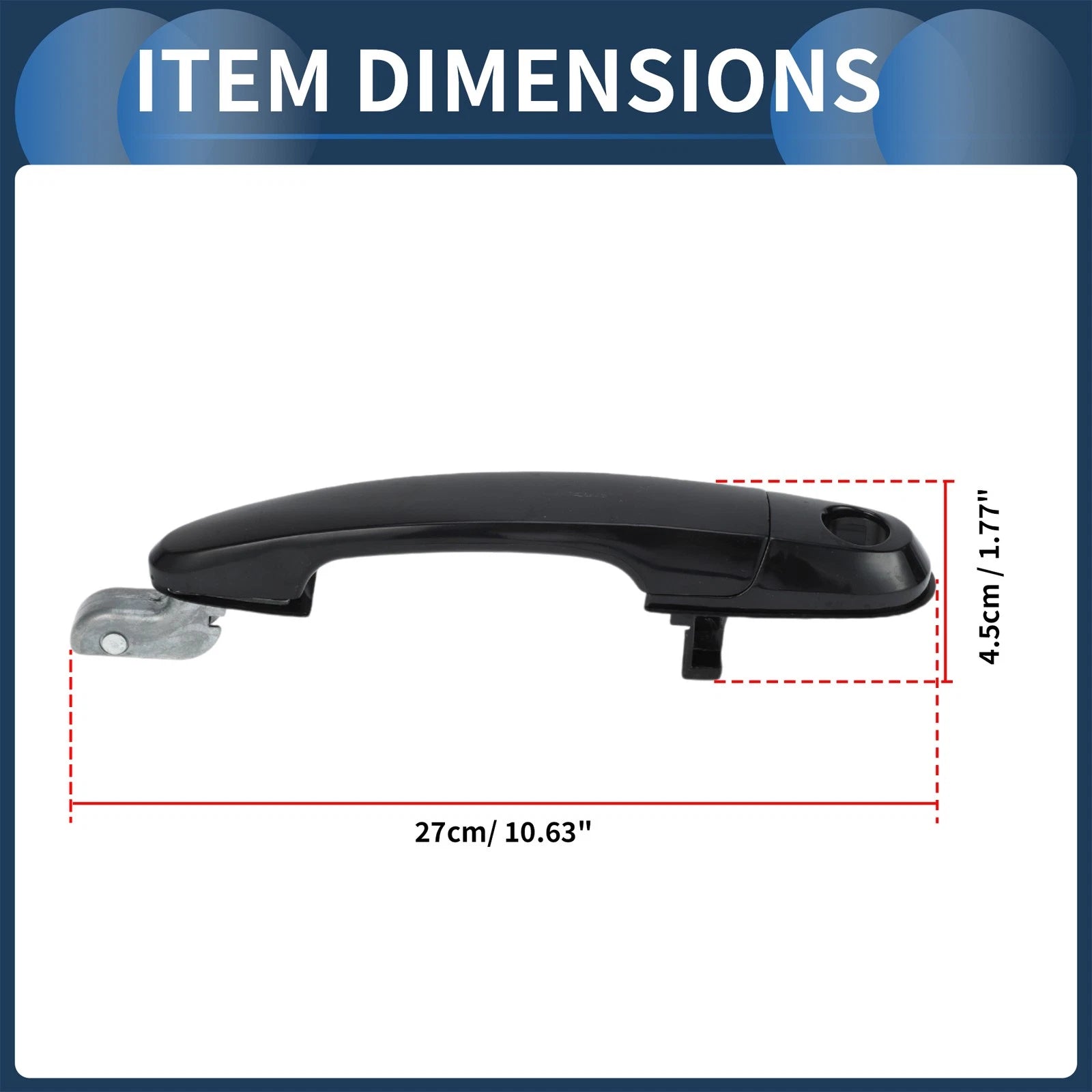 Front Right Door Handle for Hyundai Tucson (2005–2009) 1 Pcs