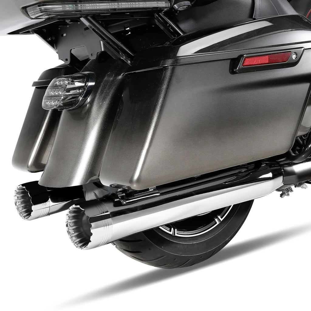 4" Slip-On Straight Mufflers for Harley Touring Street Glide (2017–2025)