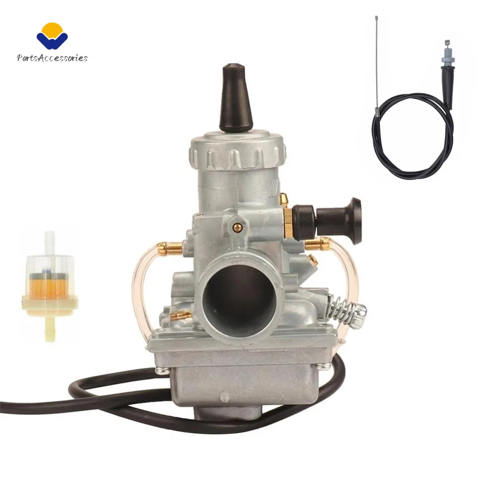 Carburetor & Throttle Cable for Yamaha DT100 DT125 DT175 RT100 RT180 TTR125