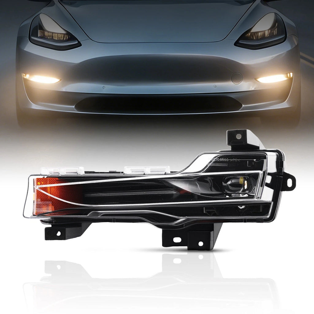 Bumper Fog Light Lamp DRL Left for Tesla Model 3 Y (2017–2023)