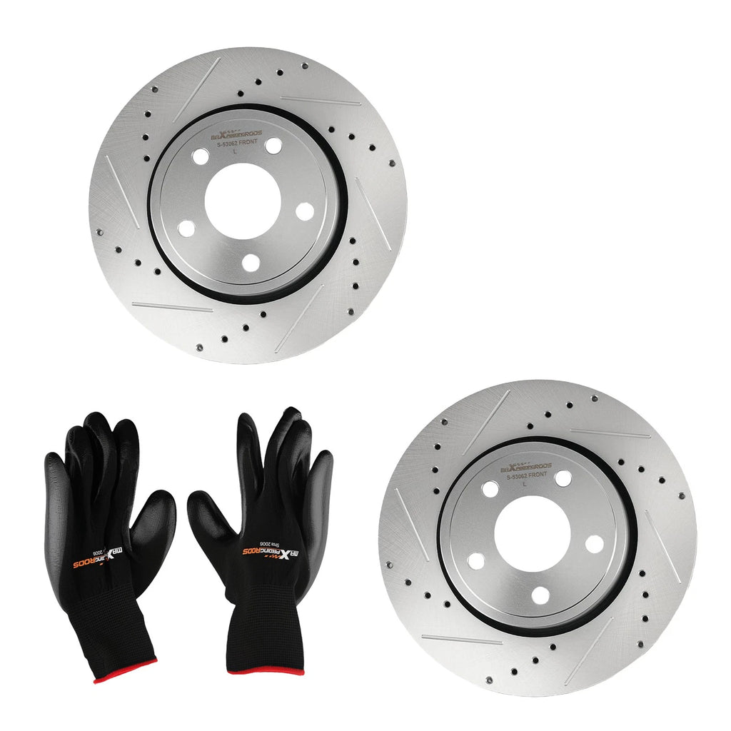 Front Left Right Brake Rotors Kit for Dodge Durango (2011–2020)