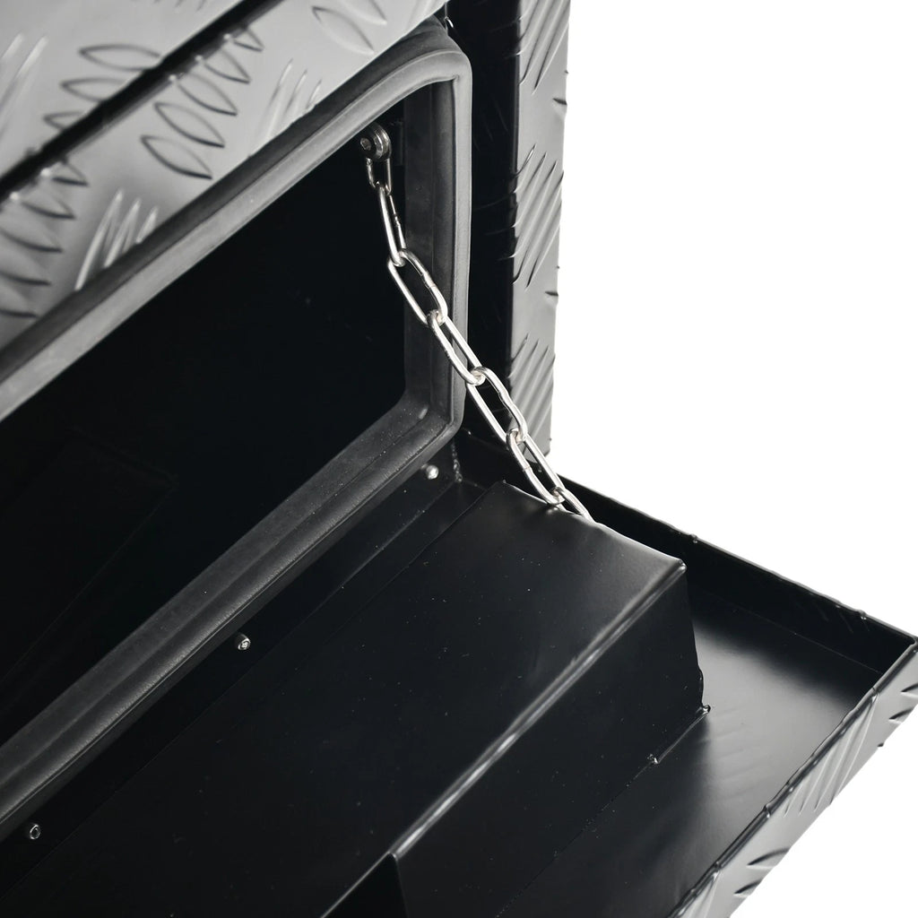 Aluminum Underbody Tool Box for Truck (24"x18"x20") Black