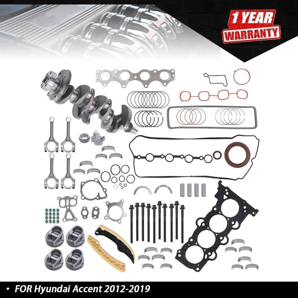 Engine Overhaul Rebuild Kit for Hyundai Veloster (2012–2017)