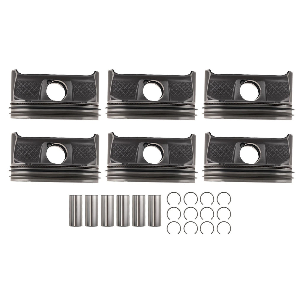 6x Pistons for Jeep Grand Cherokee, Dodge Durango 3.6L V6 (2011–2018)