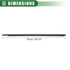Front Left Window Belt Weatherstrip for Toyota Sienna (2004–2010) Black