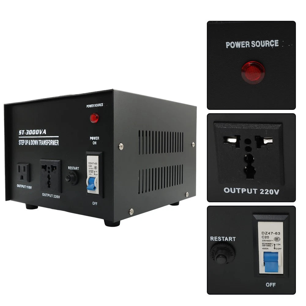 3000W Voltage Converter Transformer 220V-110V / 110V-220V