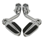 Highway Bar Footpegs Long Angled Adjustable Mount for Harley Touring Softail
