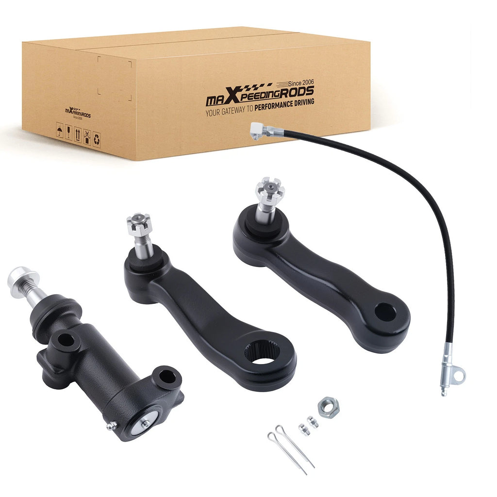 3pc Front Steering Pitman & Idler Arm Bracket for Sierra Silverado 2500 (2007–2014)