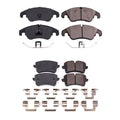 PowerStop 2X Front Rear Carbon Fiber Ceramic Brake Pads Kit for Audi A6 A7 (2012–2018)