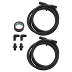 Cooler Hose Line Kit For GM 4L60E 4L65E 700R4 TH350 TH400 CBC350 3L80 Black