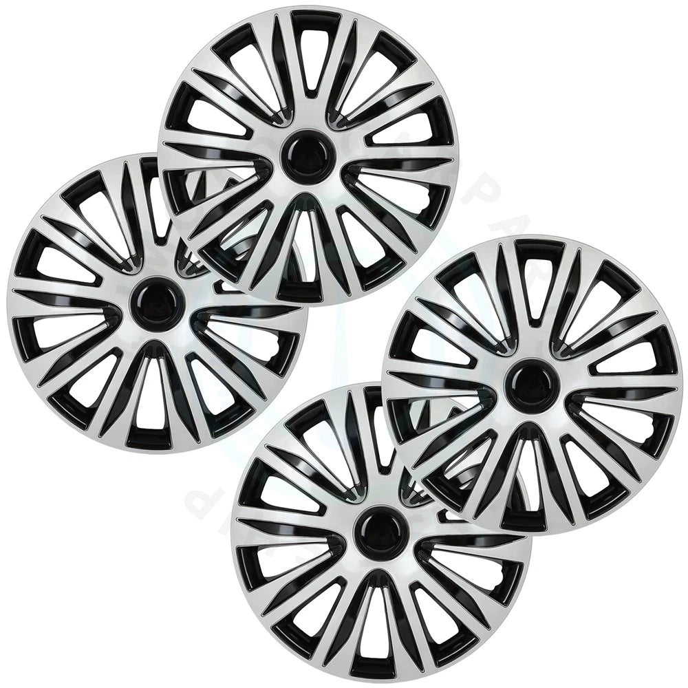 Set of 4 Hub Caps for 15 Inch Rims (Universal Fit)