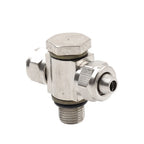 1PC 1/8" Thread Air Valve Three-way Metal Connector for Tire Changer Machine